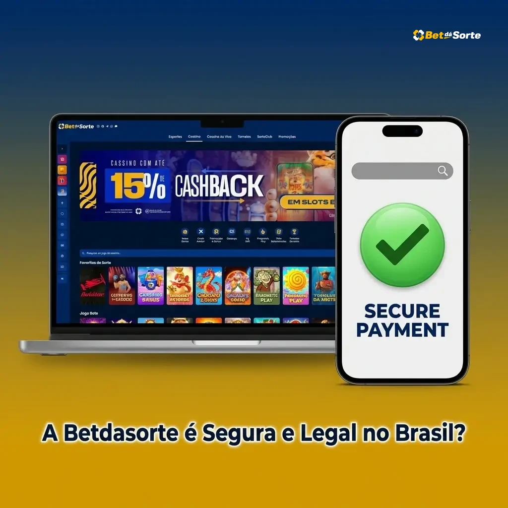Betdasorte é segura e legal no Brasil com licença regulamentada e política de privacidade rigorosa