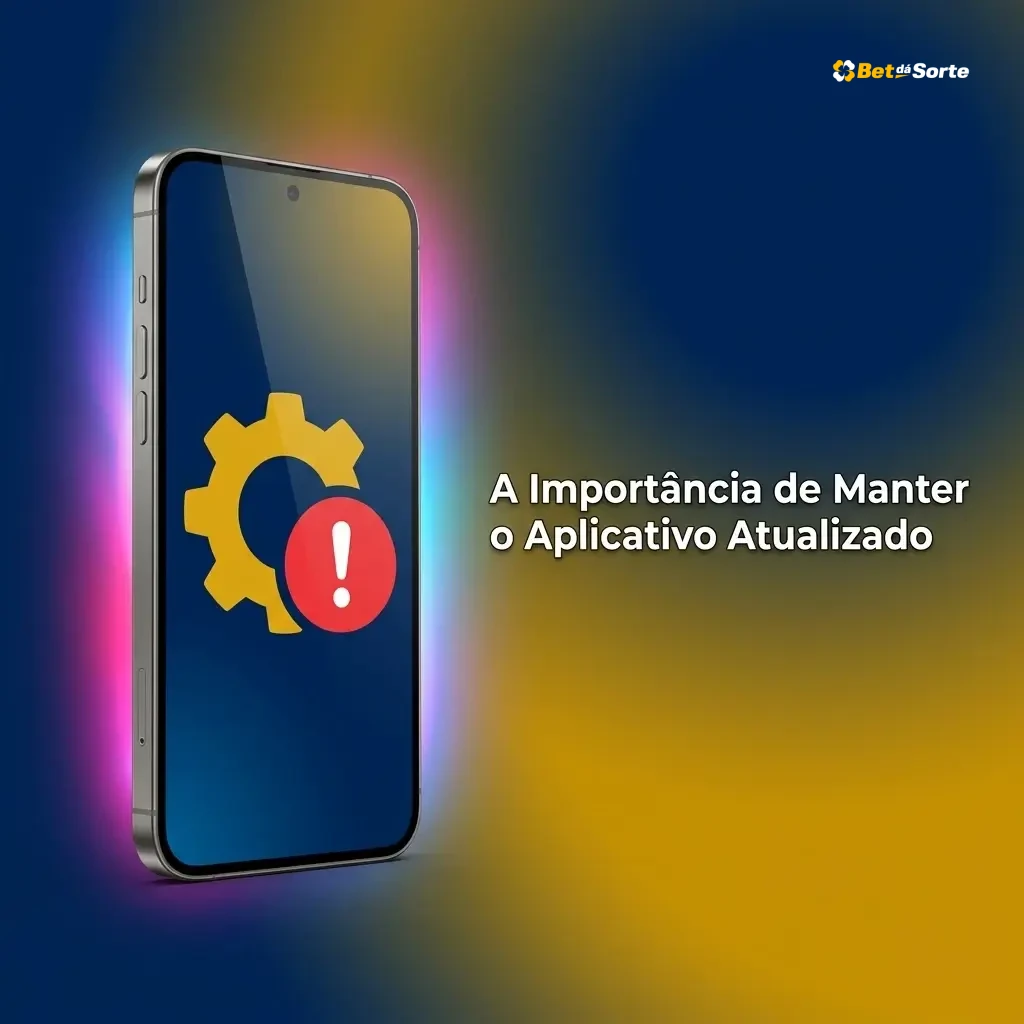 Smartphone mostrando atualização de aplicativo com ícone de segurança e melhorias de desempenho