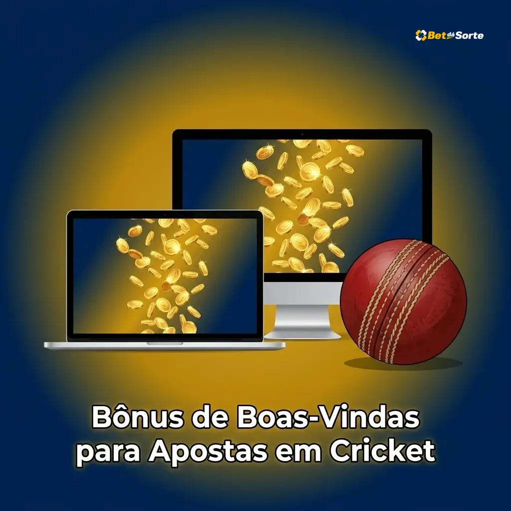 Bônus de boas-vindas Betdasorte com 15% de cashback em apostas de cricket como IPL e T20 World Cup