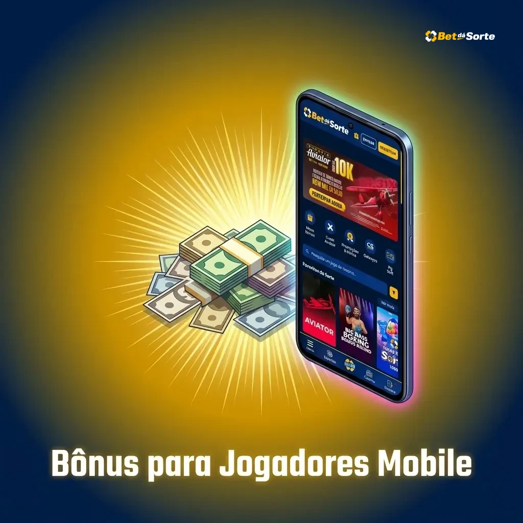 Bônus para jogadores mobile na Betdasorte: cashback, apostas múltiplas e apostas grátis disponíveis no app