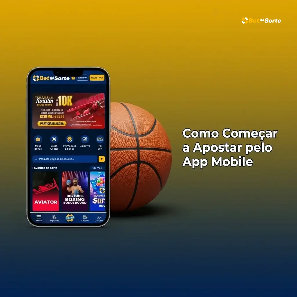 Passo a passo para apostar pelo app mobile da Betdasorte no navegador do celular