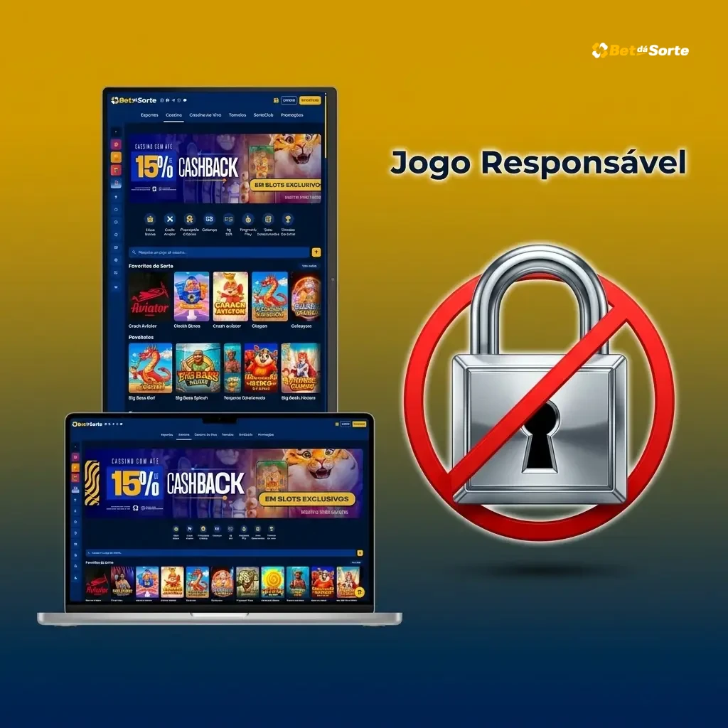 Jogo responsável na Betdasorte com ferramentas de limites, autoexclusão e suporte para apostas seguras