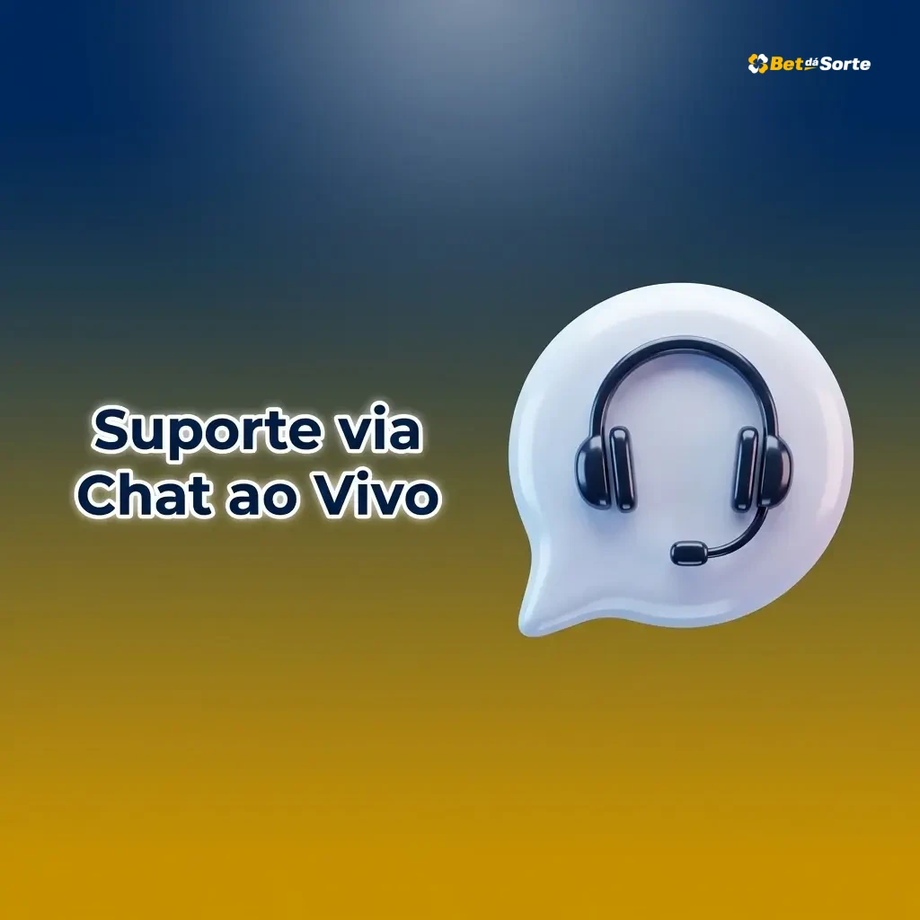 Suporte via chat ao vivo disponível 24/7 em português para dúvidas sobre conta, depósitos e apostas