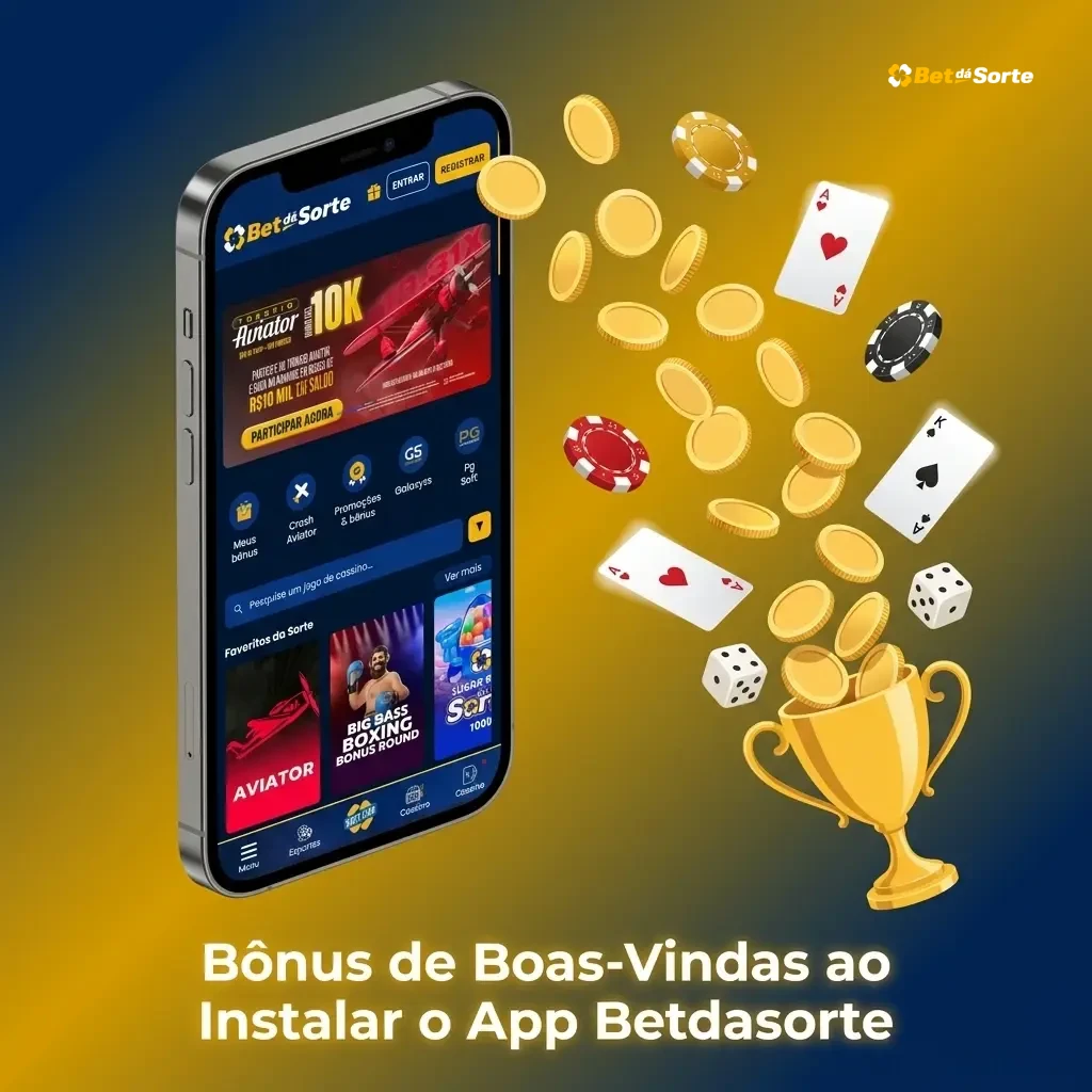 Bônus de boas-vindas do app Betdasorte: cashback, múltipla turbinada e pagamento antecipado