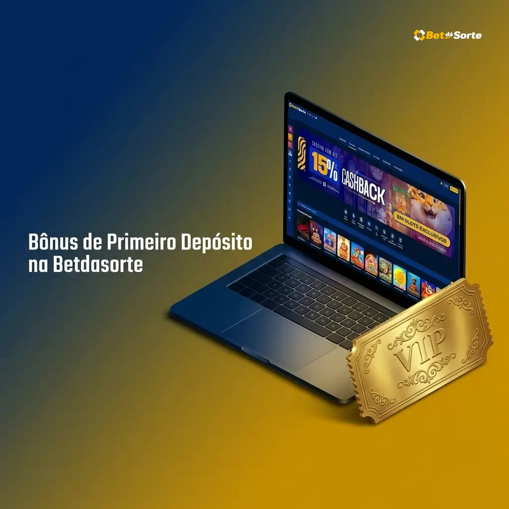 Bônus de 15% CashBack no primeiro depósito na Betdasorte para apostas esportivas com mínimo de R$10