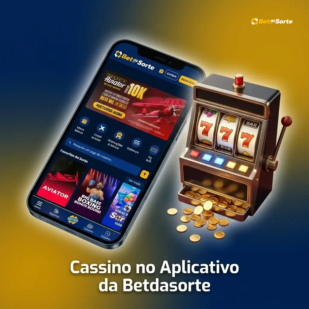 Cassino no app Betdasorte com slots, jogos de mesa e cassino ao vivo com dealers reais em alta definição
