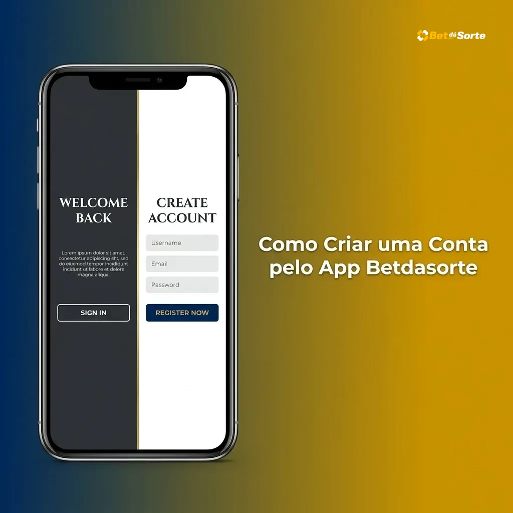 Passo a passo para criar conta no app Betdasorte pelo iPhone ou iPad com cadastro rápido e fácil