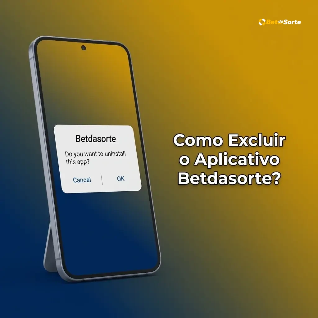Passos para excluir o aplicativo Betdasorte no Android e iPhone sem cancelar sua conta
