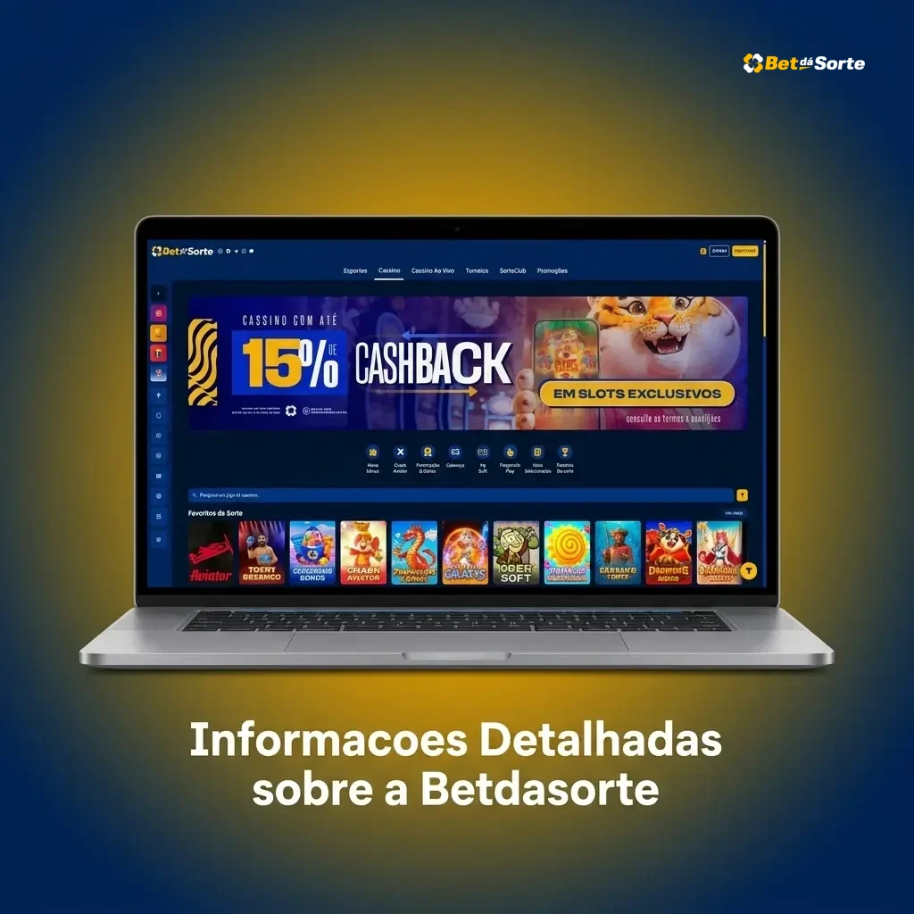 Betdasorte: plataforma de apostas esportivas e cassino online no Brasil com app Android e iOS e segurança SSL