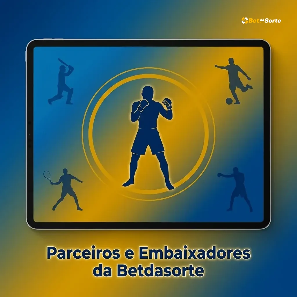 Parceiros e embaixadores oficiais da Betdasorte, plataforma de apostas esportivas online no Brasil