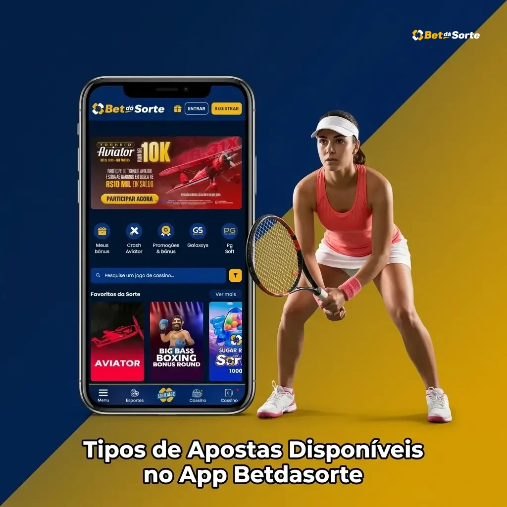 Tipos de apostas no app Betdasorte: simples, múltipla, ao vivo, handicap e over/under explicados