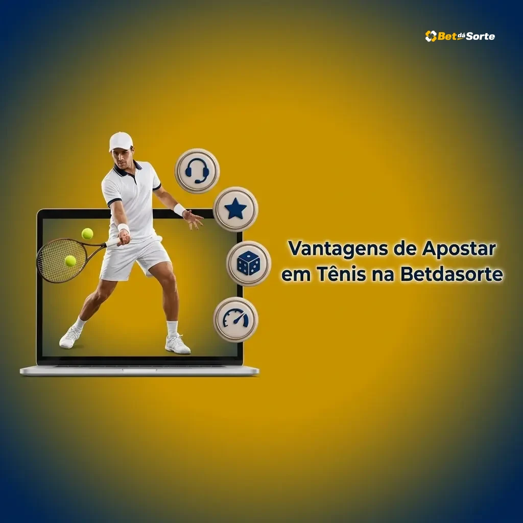 Vantagens de apostar em tênis na Betdasorte: odds, mercados ao vivo, Pix e plataforma regulamentada